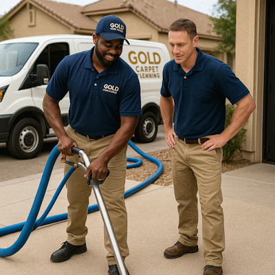 Professional carpet cleaning team working in Desert View Phoenix